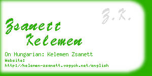 zsanett kelemen business card